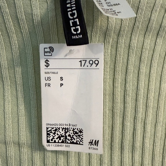 Divided Mint Ribbed Ruffle Top - Picture 4 of 4